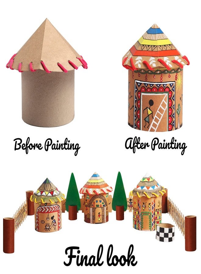 TOY FUN Warli Village Art and Craft DIY Kit Ancient Art of India | Hobby Kit for Girls Age 8 Years and Above | Gift for Girls | - Image 2